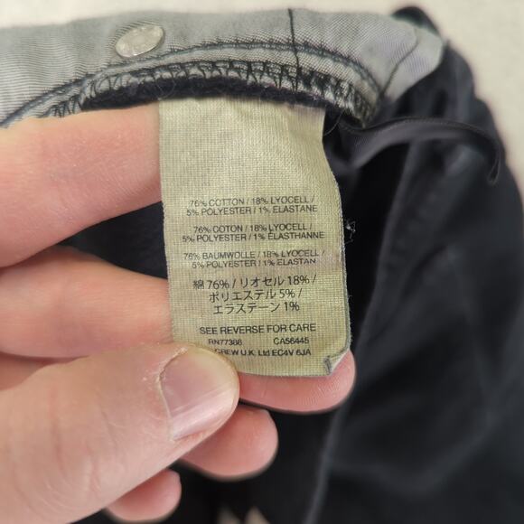 J.Crew 9-in High-rise Toothpick Skinny Jeans Black Corduroy Women's 27 Stretch - Picture 8 of 8